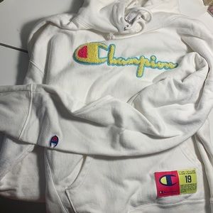 champion neon retro reverse weave hoodie